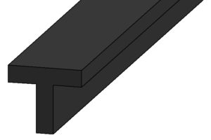 Rubber T Section Extrusion Custom T section rubber extrusion supplier UK