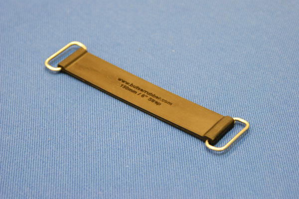 rubber strap 6" 150mm rectangular buckle