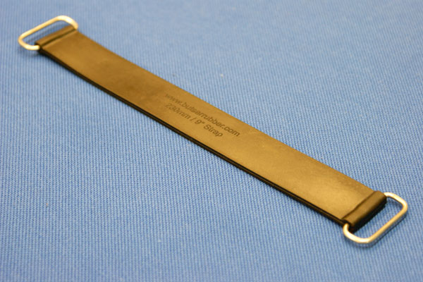 rubber strap 9" 230mm rectangular buckle
